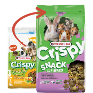 Versele-Laga Crispy Snack Fibres nyulaknak &eacute;s r&aacute;gcs&aacute;l&oacute;knak 550g