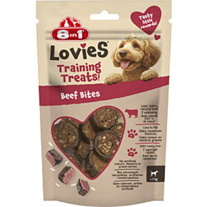 8in1 Lovies Training Treats Beef Bites 90g 