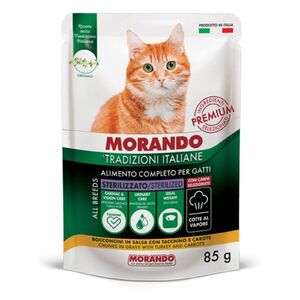 Morando TI nedves macskaeledel 85g pulyk&aacute;val &eacute;s s&aacute;rgar&eacute;p&aacute;val zsel&eacute;s