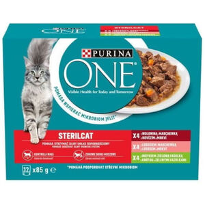 Purina One Sterlicat Marh&aacute;val-lazaccal-pulyk&aacute;val 12x85g