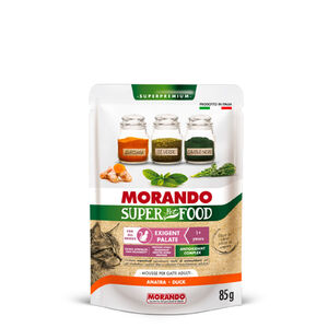Morando Super Pet Food Exigent kacs&aacute;s macska mousse 85 g