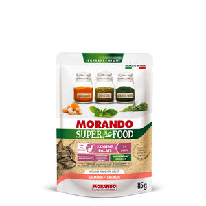 Morando Super Pet Food Exigent lazacos macska mousse 85 g